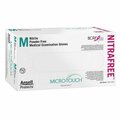 Micro-Touch Nitrafree Disposable Gloves, M, 100 PK 6034512